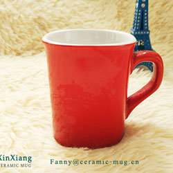 Red Square Ceramic Mugs Nestle