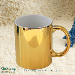 Golden Ceramic Mug