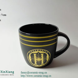 Matt Mug with Gold Logo