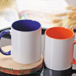 Inside Color Glazed Ceramic Mugs