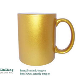Golden Ceramic Mugs
