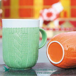 Relief Glazed Ceramic mugs