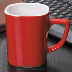 Red Square 10oz Ceramic Mugs