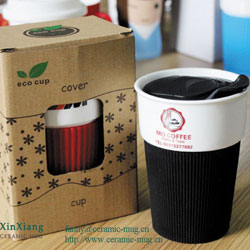 Black Eco cups With Silicone Cover