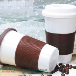 Brown Eco cups With Silicone Cover