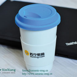 Blue Eco cups With Silicone Cover