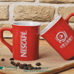 Red Square 10oz Ceramic Mugs