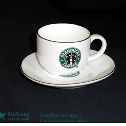 Starbucks Ceramic Coffee Mug & Saucer
