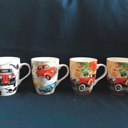 Decal Printing Ceramic Mugs Car