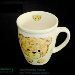 Kitten Decal Printing Ceramic Coffee Mugs