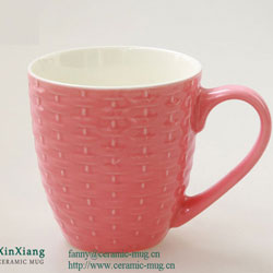 Grain Color Glazed Ceramic Coffee Mugs