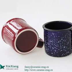 Stars Color Glazed Ceramic Coffee Mugs