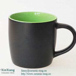 Green Matt Porcelain Ceramic Mugs