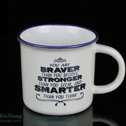 Imitation Enamel Mugs With Cover