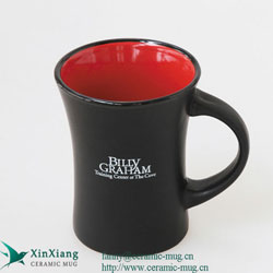 Black Color Glazed Ceramic Beer Mugs