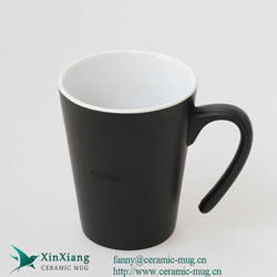Matt V Shape Ceramic Coffee Mugs