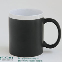 White Chalk Ceramic Coffee Mugs