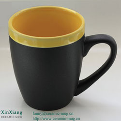 Chalk Ceramic Mugs V Shape