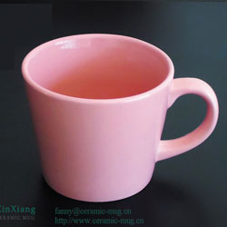Glazed Ceramic Mugs with Spoon