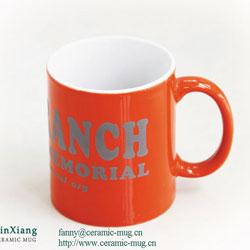 Color Glazed Ceramic Mugs with Printing