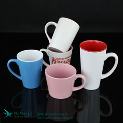 White V Shape Ceramic mugs