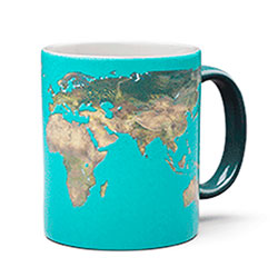 Custom Print World Map souvenir gift ceramic Mug