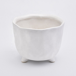 24oz customized matte white ceramic vessel for candle 