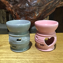 Simple Design Pink Essential Oil Burner Ceramic Tealight Holder