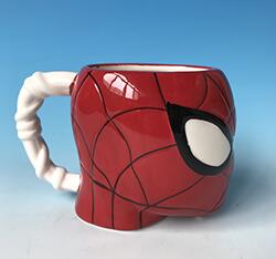 Hot selling 3D Ceramic spiderman mug