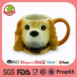 Ceramic salt and pepper shaker set in dog design