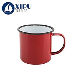 High quality handmade 8oz mini enamel mug with lid 