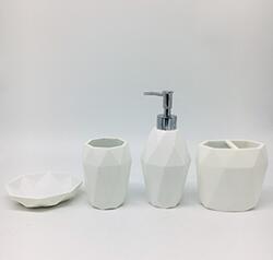 Resin Hotel bathroom accessories set soap dispenser