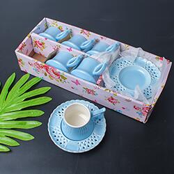 Espresso cup and saucer 6 set promotion coffee cup