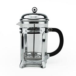 French Coffee Press Mug, 304 Grade Stainless Steel Insulated Coffee Press with 2 extra Screens