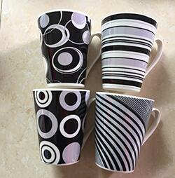 Reusable porcelain cup for coffee yougurt 