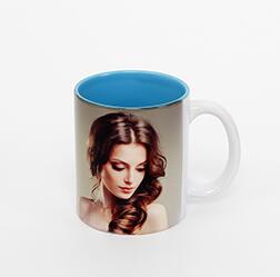 11oz inside colors ceramic mug sublimation blanks 