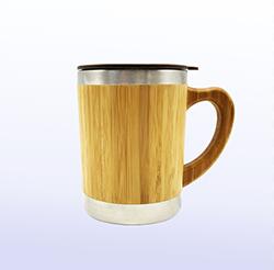 New tumbler fiber coffee natural bamboo drinking disposable custom charcoal cup with handle