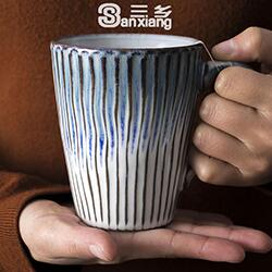 ceramic coffee mug creative tea mug wholesales transmutation glaze irregular stoneware mug