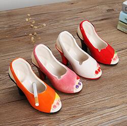 2019 new ceramic ashtray fashion creative ashtray high heels ashtray for sale