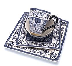 Wholesale western style ceramic dinner plates set tableware set 