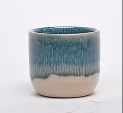Manufacturer elegant conic shape bonsai glazed small ceramic flower pots for sale 