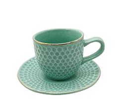 200cc Color Drinkware Creative Ceramic Tea Cup For Gift Ceramic Hotel Cup And Saucer 