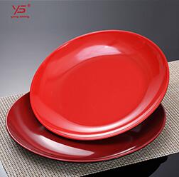 Multi color 100% melamine white plates square,party plates frozen,microwave 9 inch luncheon plates red 