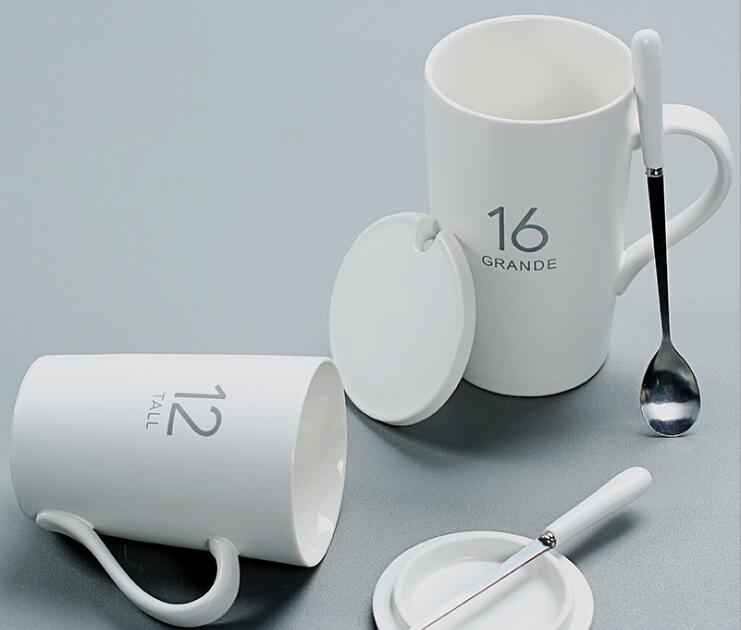 Creative Mug ceramic cup digital matte water cup coffee cup