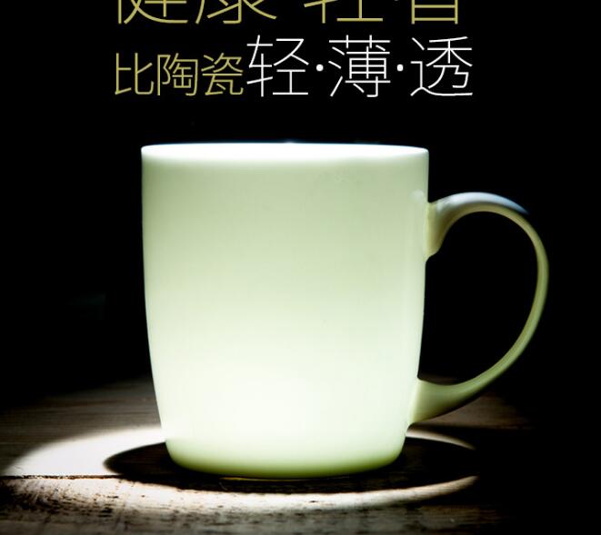 Pure white bone china creative ceramic coffee mugs