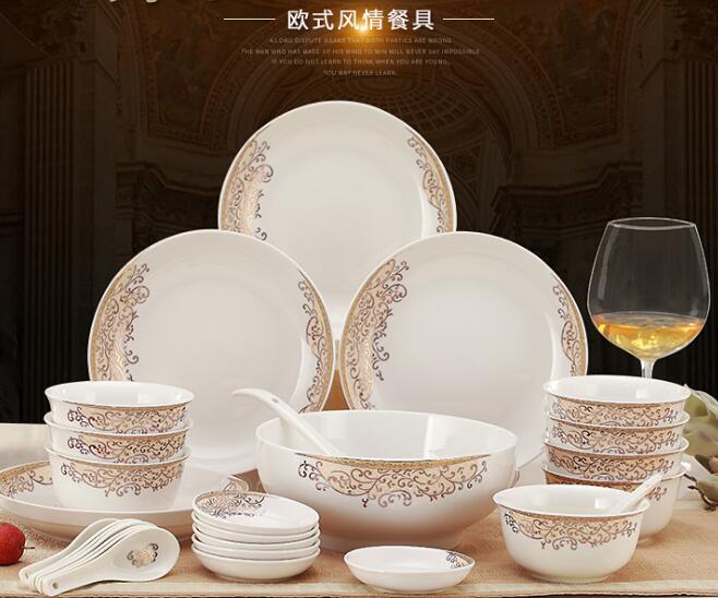 Ceramic tableware set 28 bone china tableware