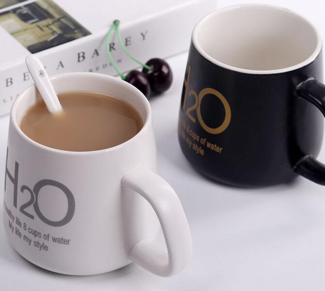 Couple ceramic cup creative personality Mug Coffee tea cup with lid