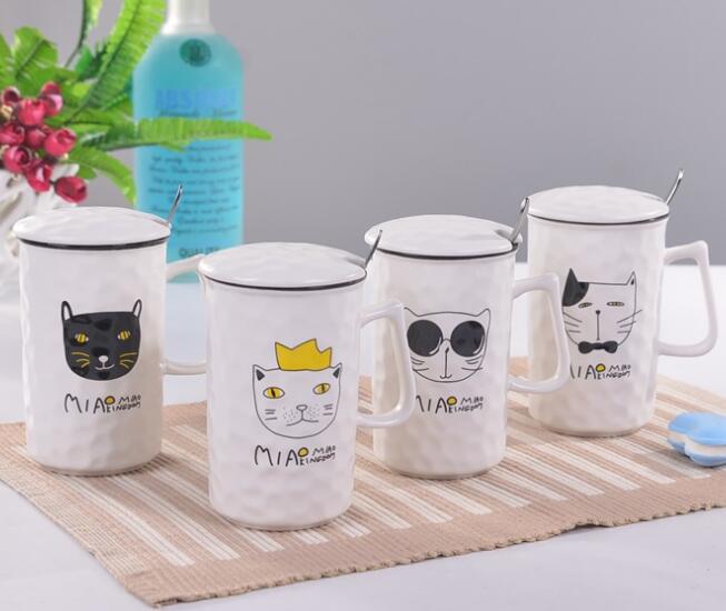 Creative cat cup cartoon ceramic cup