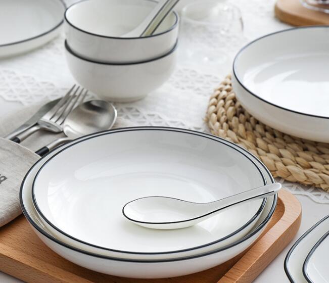 European style household suit ceramic tableware for export
