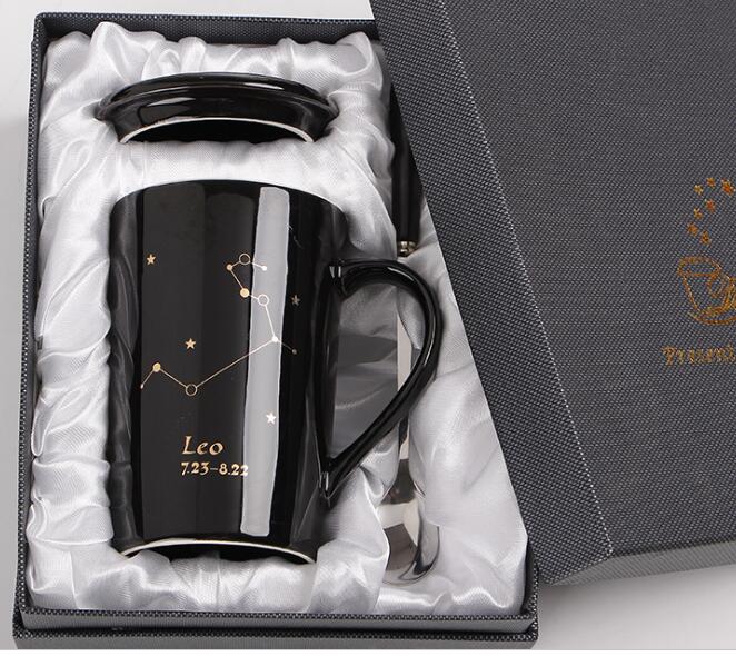 New bone china twelve constellation ceramic mug